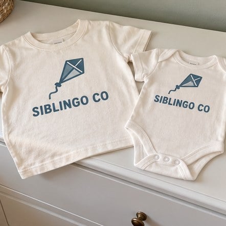 Custom Sibling Tee and Onesie Sets